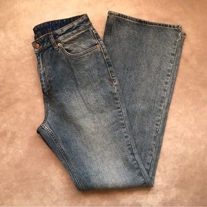 NWT Aritzia Ksubi Soho Lifetime Blue Jeans Mid Rise Bootcut Leg Full Length 29